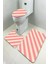 Yıkanabilir Kaymaz Dot Taban 3'lü Klozet Takımı (60CM x 100CM - 55CM x 60CM - 47CM x 50CM) MNKZ6079 1