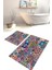 Yıkanabilir Kaymaz Dot Taban 2'li Banyo Paspası ( 50CM x 60CM - 60CM x 100CM) MNP1119 1