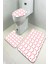 Yıkanabilir Kaymaz Dot Taban 3'lü Klozet Takımı (60CM x 100CM - 55CM x 60CM - 47CM x 50CM) MNKZ6080 1