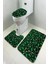 Yıkanabilir Kaymaz Dot Taban 3'lü Klozet Takımı (60CM x 100CM - 55CM x 60CM - 47CM x 50CM) MNKZ6084 1