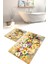 Yıkanabilir Kaymaz Dot Taban 2'li Banyo Paspası ( 50CM x 60CM - 60CM x 100CM) MNP1144 1
