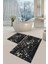 Yıkanabilir Kaymaz Dot Taban 2'li Banyo Paspası ( 50CM x 60CM - 60CM x 100CM) MNP1066 1