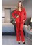Uzun Kol Kadın Pijama Takım Saten 4