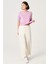 Pembe Modal Crop Basic T-Shirt 1