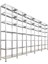 7 Katlı 5'li Bitişik Galvaniz Çelik Raf.depo,dosya Raf 1.00 MM-59X93-200CM 1