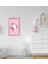 Gift Unicorn Tasarımlı Dekoratif Pembe Ahşap Çerçeveli Çocuk Odası Tablo-3 1