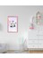 Gift Tatlı Pandalar Tasarımlı Dekoratif Pembe Ahşap Çerçeveli Çocuk Odası Tablo-2 1