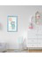 Gift Tatlı Ayıcık Tasarımlı Dekoratif Mavi Ahşap Çerçeveli Çocuk Odası Tablo-4 1