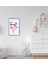Gift Sevimli Panda Tasarımlı Dekoratif Mavi Ahşap Çerçeveli Çocuk Odası Tablo-1 1