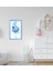 Gift Flamingo Tasarımlı Dekoratif Mavi Ahşap Çerçeveli Çocuk Odası Tablo-3 1