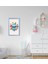 Gift Baykuş Tasarımlı Dekoratif Mavi Ahşap Çerçeveli Çocuk Odası Tablo-2 1