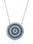 Gümüş Nazar Kolye, Küpe, Çiçekli Hediye Seti - DT0050-HS 1