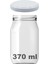 370 cc Kavanoz Metal Beyaz Konserve Kapaklı 370 ml Şeffaf Cam Kavanoz 1 Adet 1