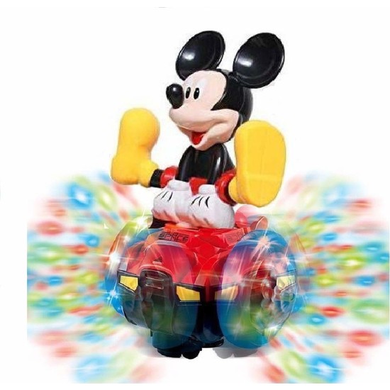 Kahraman Oyuncak Mickey Mouse Denge Oyuncak Dön Dolaş Işıklı ve Sesli Hareketli