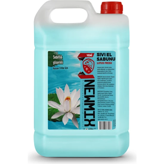 Newmix Lotus Fresh Özlü Sıvı El Sabunu 5 kg