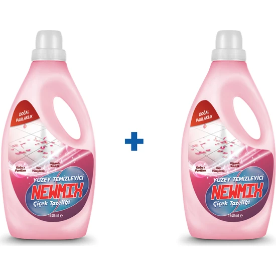 Newmix 2'li Set Çiçek Tazeliği Yüzey Temizleyici (1740 ml x 2)