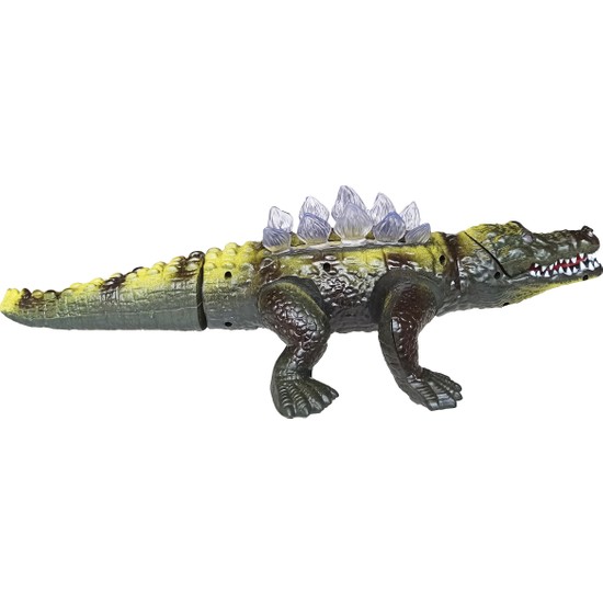 Pop Şeker Oyuncak Timsah Sesli, Işıklı, Yürüyen, Pilli Oyuncak Timsah Figürü 45CM.