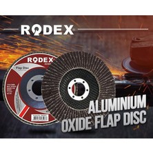 Rodex Avuç Içi Taşlama Flap Disk Zımpara 115 mm 60 Kum (100 Adet)