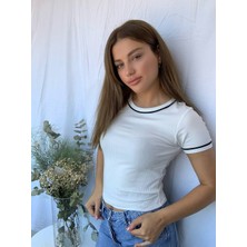 CBC Fashion Fitilli Sıfır Yaka Tişört