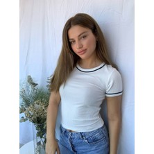 CBC Fashion Fitilli Sıfır Yaka Tişört