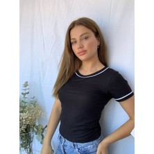 CBC Fashion Fitilli Sıfır Yaka Tişört