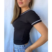 CBC Fashion Fitilli Sıfır Yaka Tişört