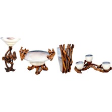 Royal Art Nature Krem Wood Dekoratif Oval Meyvelik