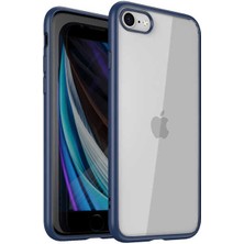 Case 4U Apple iPhone SE 2020 Kılıf Hom Silikon Lacivert