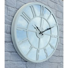 Markakanvas Metal  Aynalı Duvar Saati  ( Çap 50 cm -Çap 80 cm )