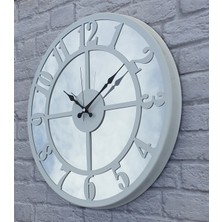 Markakanvas Metal  Aynalı Duvar Saati  ( Çap 50 cm -Çap 80 cm )
