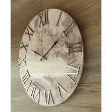Markakanvas Mermer Desenli  Duvar Saati     50 x 80  cm