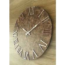 Markakanvas Mermer Desenli  Duvar Saati     50 x 80  cm