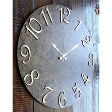 Markakanvas Mermer Desenli  Duvar Saati     50 x 80  cm