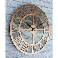 Markakanvas Mermer Desenli  Duvar Saati   50x80  cm