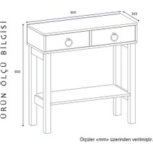 Meltem Çelik - BMdekor BMdekor Dresuar Valeri Beyaz