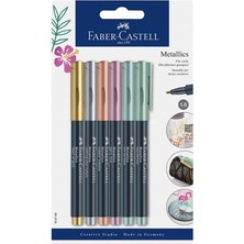 Faber-Castell Metalik Markör 6'lı Set