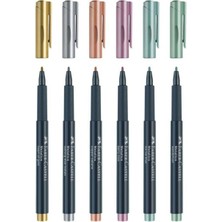 Faber-Castell Metalik Markör 6'lı Set