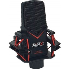 Midex GMX-1ST Condenser Stüdyo Mikrofonu PC ve Telefon (Stand ve Filtreli)