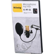 K-Pf1 Pop Filtre Çift Katmanlı