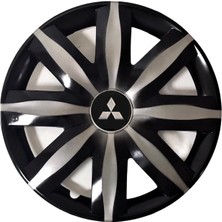 HMNL Mitsubishi Colt  14'' Inç Gri - Siyah   4lü Set Jant Kapağı Çelik Jant Görünümlü