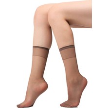 Müjde 12 Adet Vizon Renk Ince Soket Çorap