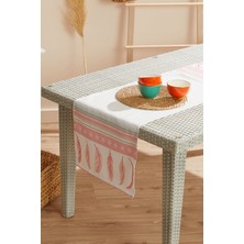 Ays Home Pudra Renk Tüy Desen Leke Tutmaz Runner