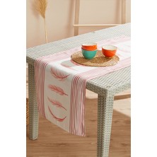 Ays Home Çizgili Tüy Desen Leke Tutmaz Runner