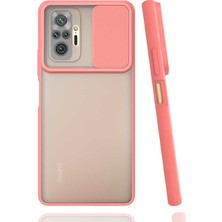Noktaks Kilifone - Xiaomi Redmi Note 10 Pro Uyumlu Kılıf Slayt Sürgülü Arkası Buzlu Lensi Kapak