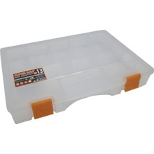 Super-Bag Çivi Boncuk Olta Kutusu Organizer 13 Gözlü  Alet Çantası 078936