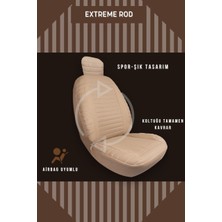 Randoffon Oto Koltuk Kılıfı Takım Extreme Rod Bej