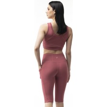 The Step Sports Spocket Cepli Yüksek Bel Toparlayıcı, Sıkılaştırıcı Yoga Dizüstü Tayt 10"