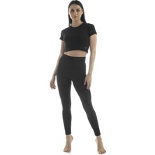 The Step Sports Straight Yüksek Bel Toparlayıcı, Sıkılaştırıcı Yoga Tayt 25"