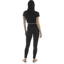 The Step Sports Straight Yüksek Bel Toparlayıcı, Sıkılaştırıcı Yoga Tayt 25"