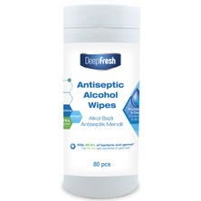 Deep Fresh Alkollü Antiviral ve Antibakteriyel Kova Islak Mendil 80 Yaprak